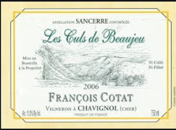 Francois Cotat Sancerre Les Culs de Beaujeu 2017