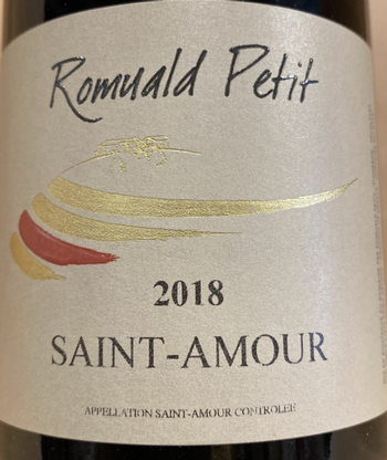 Domaine Romuald Petit Saint Amour 2018
