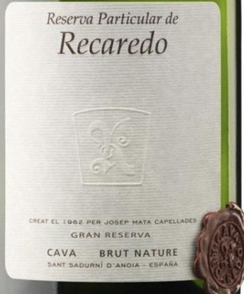Recaredo Reserva Particular de Recaredo Gran Reserva Cava Brut Nature 2007