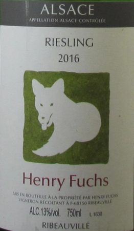 Henri Fuchs Riesling 2018