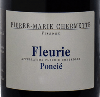 Domaine du Vissoux Chermette Fleurie Poncie 2018