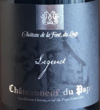Chateau de la Font du Loup Legend 2016