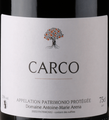 Antoine-Marie Arena Patrimonio Rouge Carco 2016