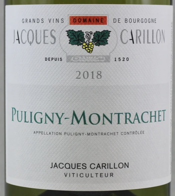 Jacques Carillon Puligny Montrachet 2018