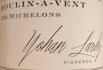 Yohan Lardy Les Michelons Moulin-A-Vent 2019
