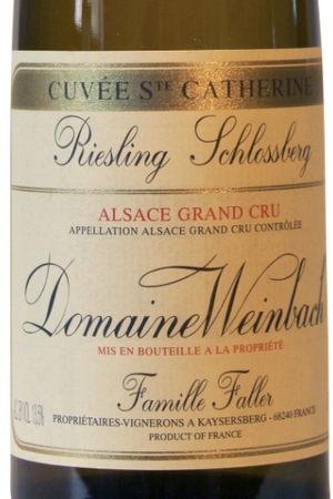 Domaine Weinbach Cuvee Ste. Catherine Schlossberg Grand Cru Riesling 2018