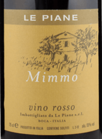 Le Piane Mimmo Vino Rosso 2018