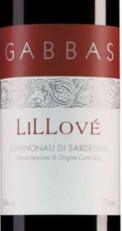 Gabbas Cannonau di Sardegna Lillove 2018