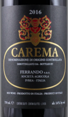 Ferrando Carema Black Label 2016