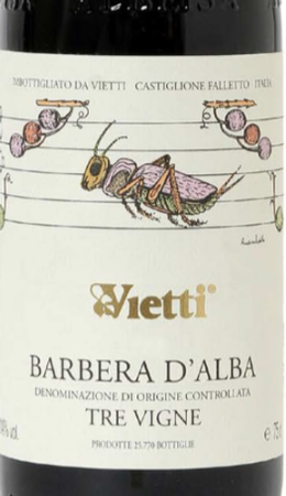 Vietti Barbera d'Alba Tre Vigne 2018
