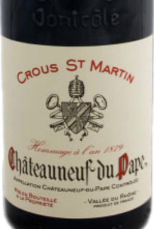 Crous St. Martin Chateauneuf-du-Pape 2018