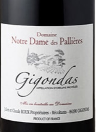 Notre Dame des Pallieres Gigondas Les Mourres 2018