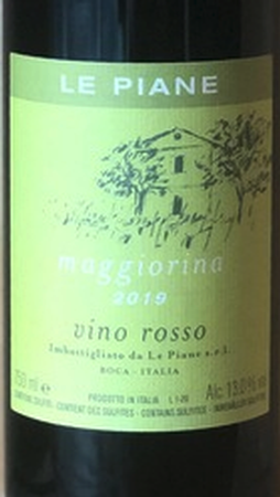 Le Piane Maggiorina Vino Rosso 2019