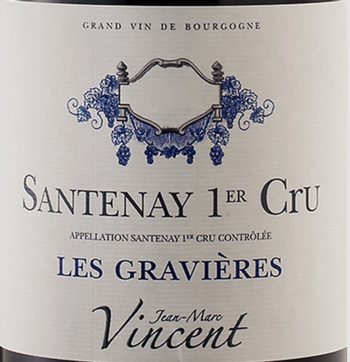 Jean-Marc Vincent Santenay Rouge Les Gravieres 1er Cru 2015