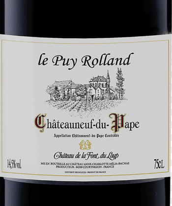 Chateau de la Font du Loup Le Puy Rolland Chateauneuf-du-Pape VV 2020