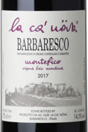La Ca' Nova Montefico vigna Bric Mentina 2021