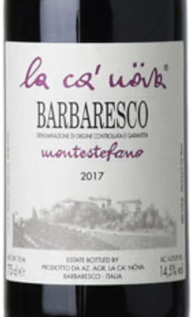 La Ca' Nova Montestefano Barbaresco 2018