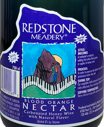 Redstone Meadery Blood Orange Nectar 750mL Bottle