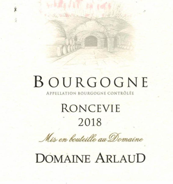 Domaine Arlaud Bourgogne Rouge Roncevie Vieilles Vignes 2020