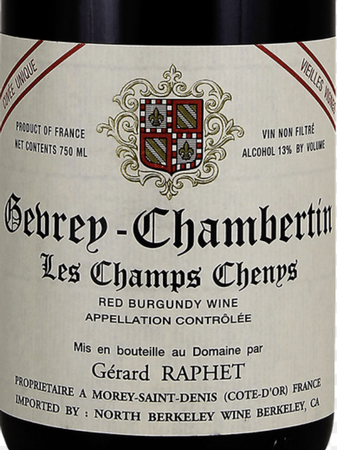 Domaine Gérard Raphet Gevrey-Chambertin Les Champs Chenys Vieilles Vignes 2020