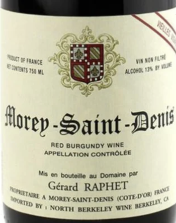 Domaine Gérard Raphet Morey Saint Denis Vieilles Vignes 2019