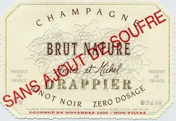 Champagne Drappier Brut Nature Sans Soufre NV