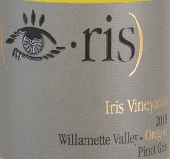 Iris Vineyards Pinot Gris 2019