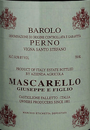 Giuseppe Mascarello & Figlio Barolo Santo Stefano di Perno 2019