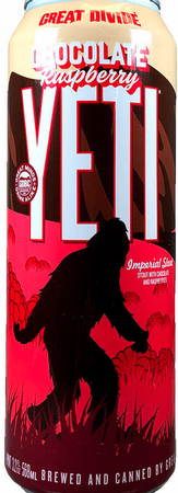 Great Divide Chocolate Raspberry Yeti 19.2oz Can