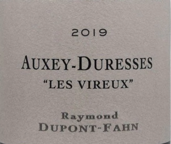 Domaine Dupont-Fahn Auxey-Duresses Les Vireux 2019
