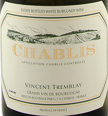 Vincent Tremblay Chablis 2019
