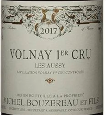 Domaine Michel Bouzereau et Fils Volnay 1er Cru Les Aussy 2017