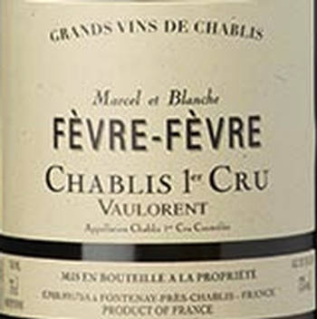 Domaine Nathalie & Gilles Fevre Chablis Premier Cru 1er Cru Vaulorent Fevre-Fevre 2019