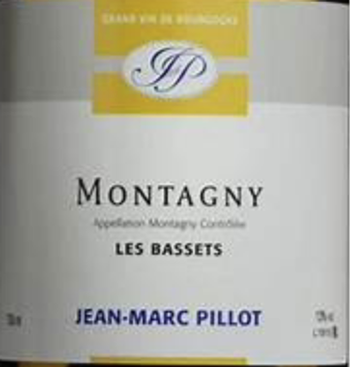 Domaine Jean-Marc Pillot Montagny Les Bassets Blanc 2018