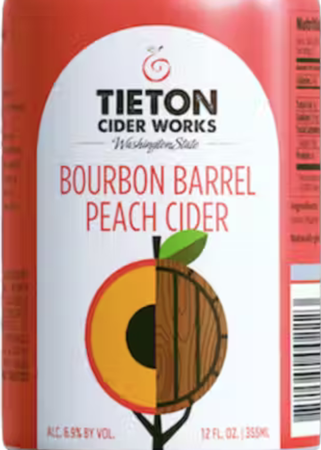 Tieton Bourbon Barrel Peach Cider