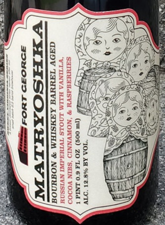 Fort George Matryoshka 2021 Vanilla Cocoa Cinnamon & Raspberries 500mL Bottle