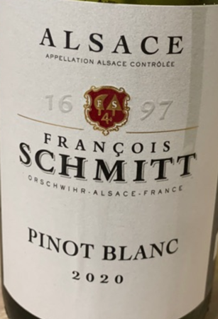 Francois Schmitt Pinot Blanc 2020