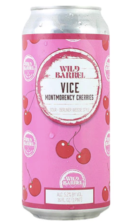 Wild Barrel Vice Montmorency Cherry 16oz Can