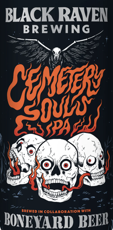 Black Raven w/ Boneyard Beer Cemetery Souls 16oz Can