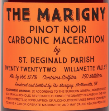 The Marigny Carbonic Maceration Pinot Noir 2022