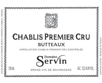 Domaine Servin Chablis 1er Cru Butteaux 2019