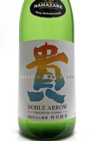 Taka Noble Arrow Tokubetsu Junmai Namazake 720mL