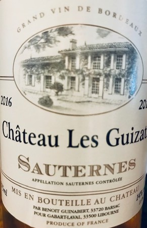 Chateau Les Guizats Sauternes 2016