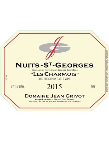 Domaine Jean Grivot Nuits St. Georges Les Charmois 2015