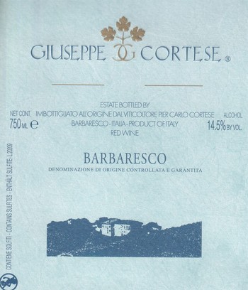 Giuseppe Cortese Barbaresco 2019