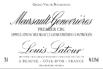 Louis Latour Meursault Genevrieres Premier Cru 2017