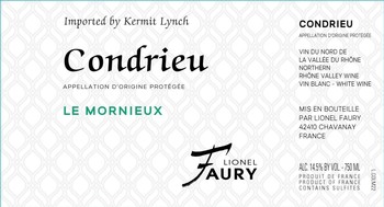 Lionel Faury Condrieu Le Mornieux 2023