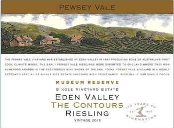 Pewsey Vale Museum Reserve The Contours Riesling 2015
