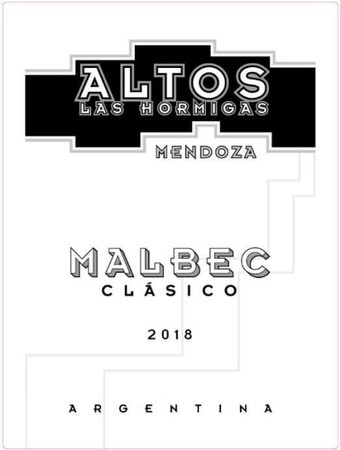 Altos las Hormigas Clasico Malbec 2018