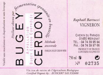 Raphael Bartucci Bugey Cerdon Methode Ancestrale NV